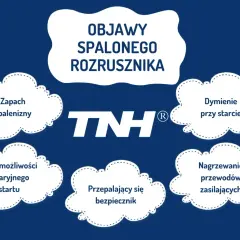 Objawy spalonego rozrusznika: zapach spalenizny, dymienie, brak możliwości awaryjnego startu, przepalający się bezpiecznik, nagrzewanie przewodów.