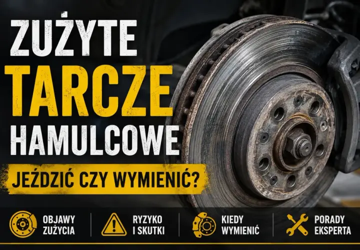 Zużyte tarcze hamulcowe wymagają uwagi. Sprawdź objawy, ryzyko i kiedy je wymienić, by jeździć bezpiecznie.