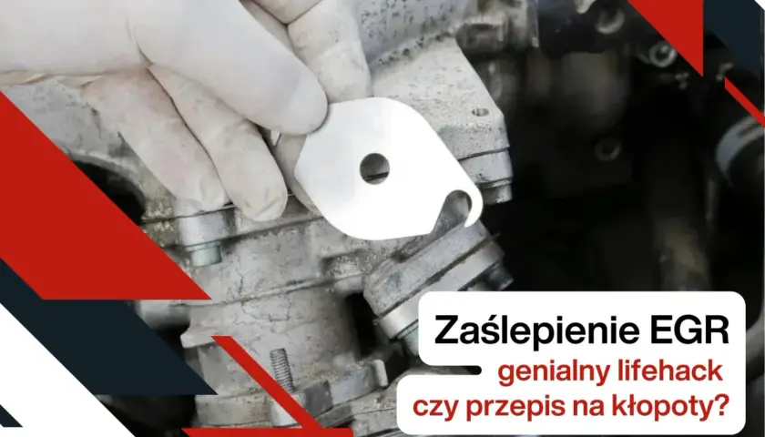 Ręka w rękawiczce trzyma metalową zaślepkę do zaworu EGR. Czy zaślepienie EGR zwiększa moc?