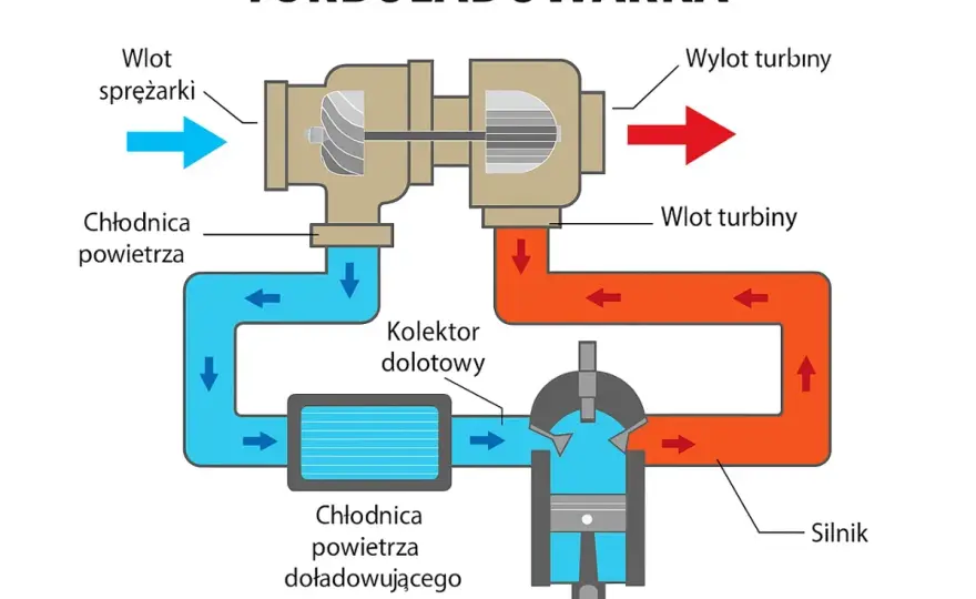 Jak działa turbosprężarka i skąd bierze się jej moc?